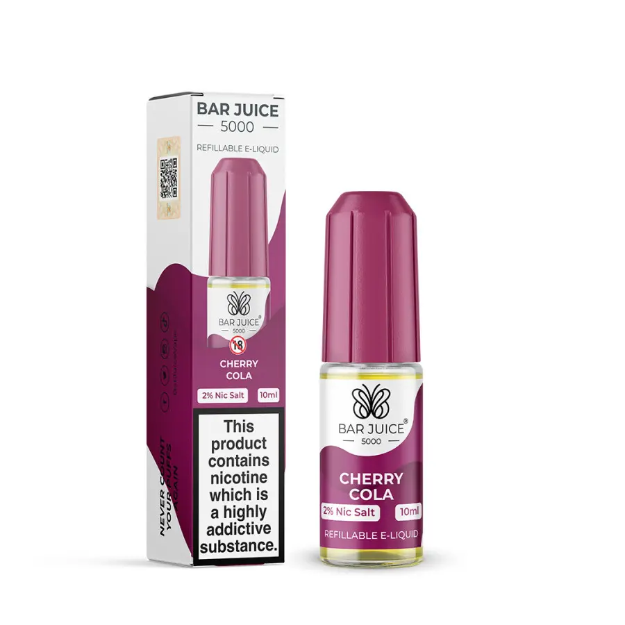 Cherry Cola Nic Salt E-Liquid by Bar Juice 5000 10ml