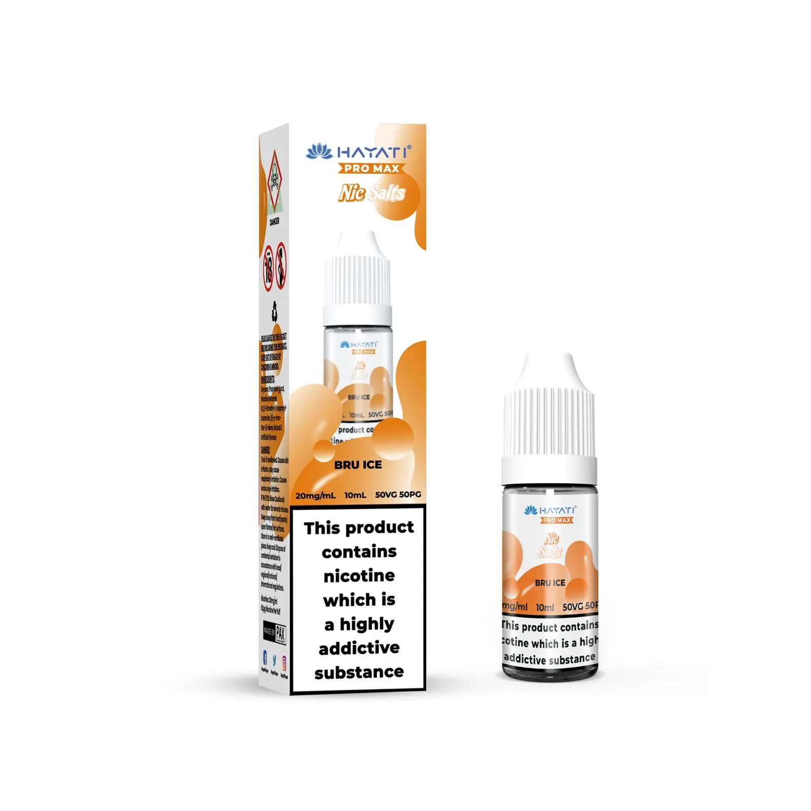 Bru Ice Pro Max Nic Salt E-Liquid by Hayati 10ml