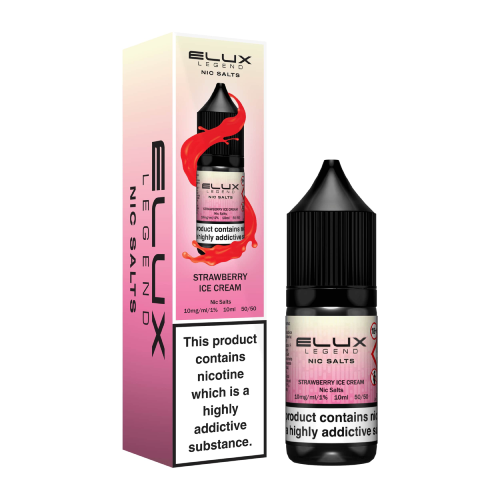 Strawberry Ice Cream Nic Salt E-Liquid by Elux Legend 10ml