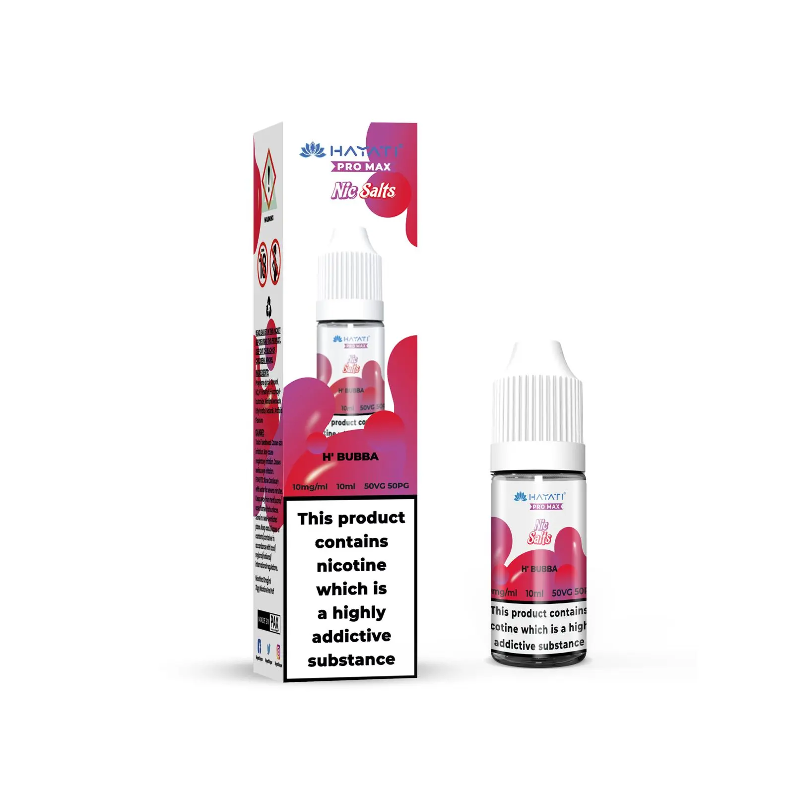 H Bubba Pro Max Nic Salt E-Liquid by Hayati 10ml