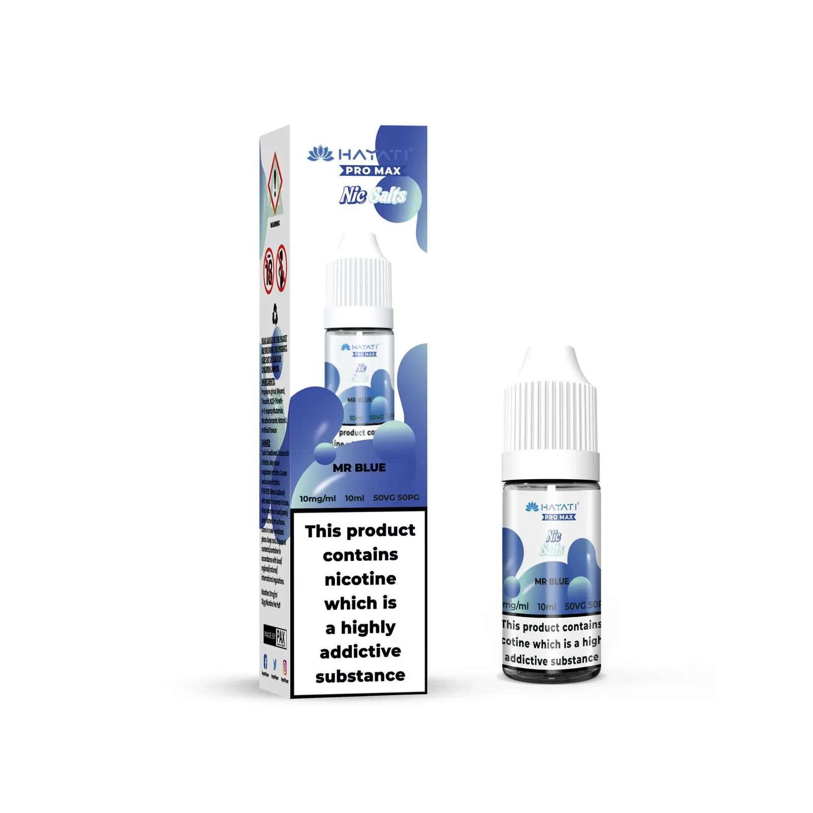 Mr Blue Pro Max Nic Salt E-Liquid by Hayati 10ml