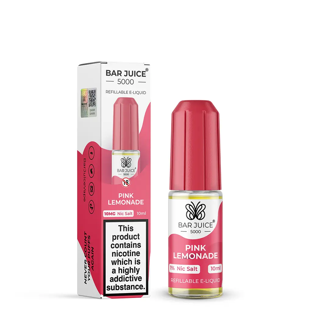 Pink Lemonade Nic Salt E-Liquid by Bar Juice 5000 10ml