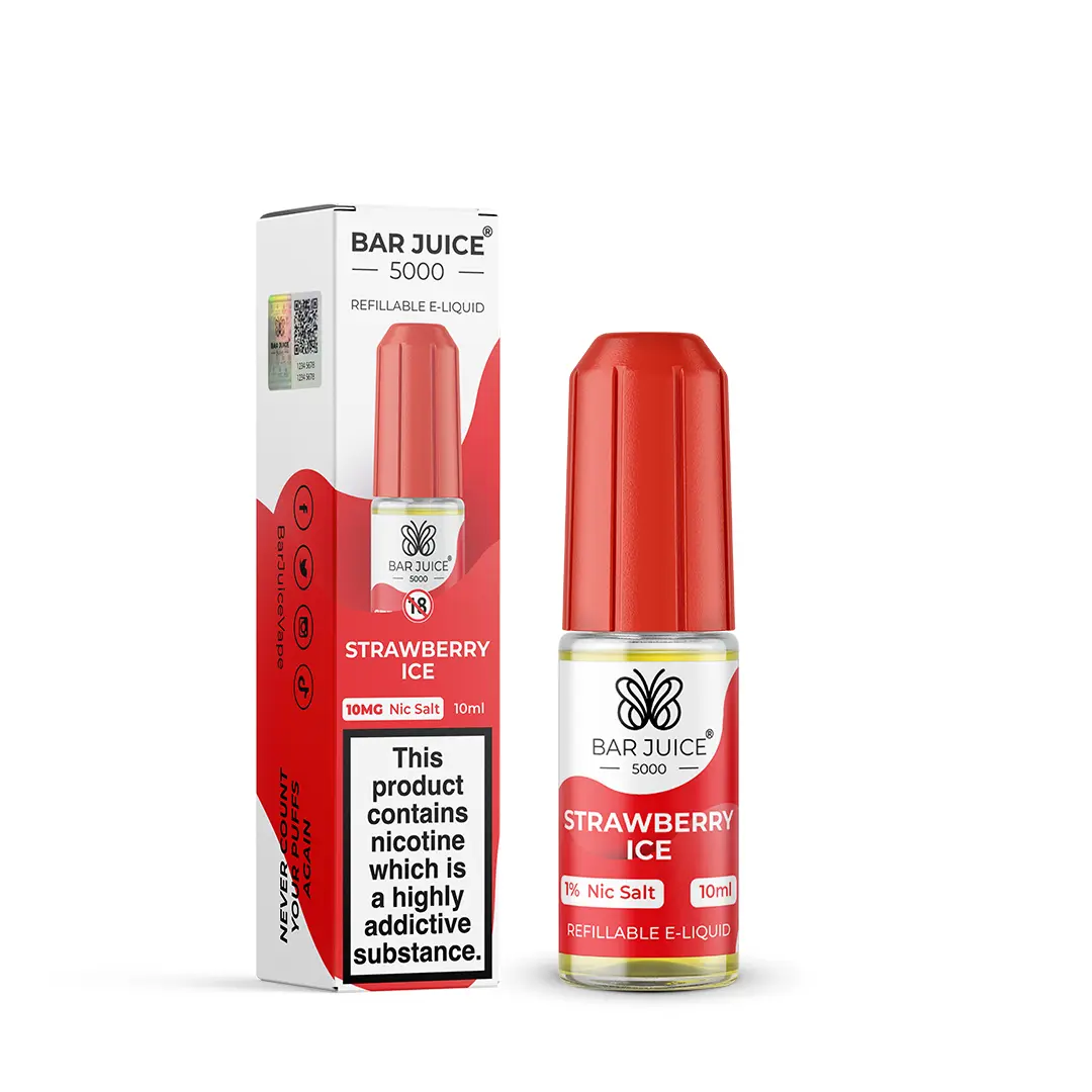 Strawberry Ice Nic Salt E-Liquid by Bar Juice 5000 10ml