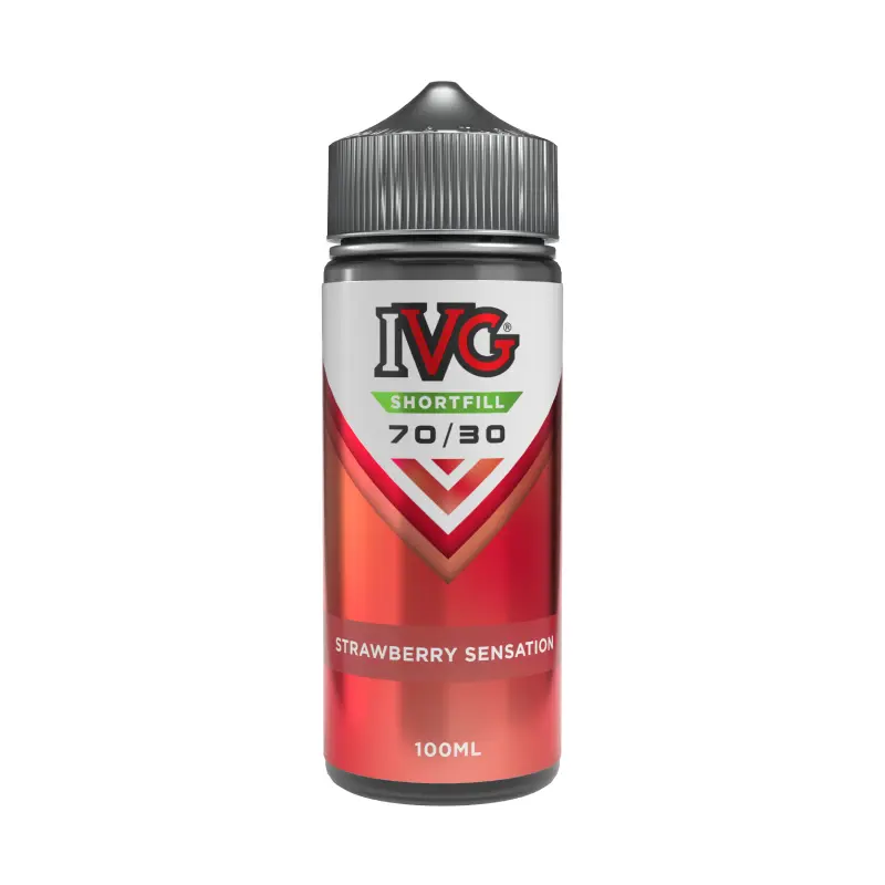 Strawberry Sensation 70/30 Shortfill E-Liquid by IVG 100ml