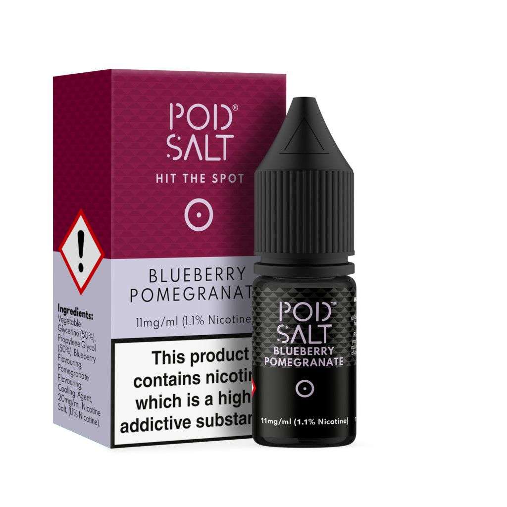Blueberry Pomegranate Nic Salt E-Liquid by Pod Salt 10ml