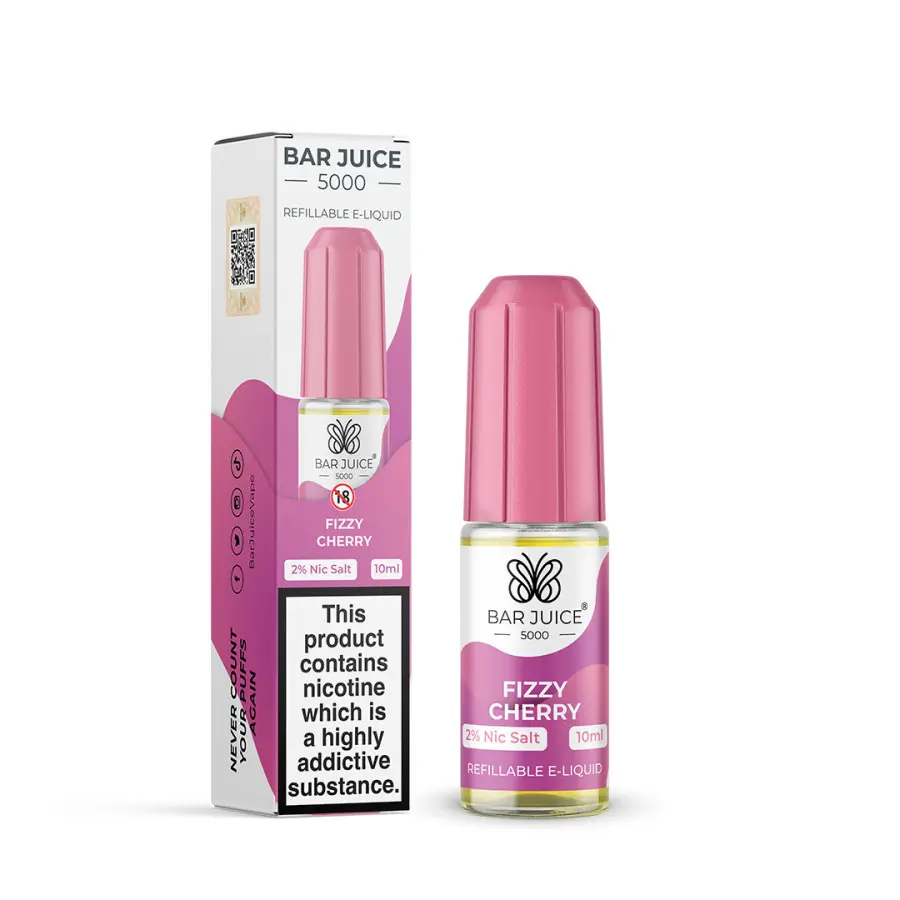 Fizzy Cherry Nic Salt E-Liquid by Bar Juice 5000 10ml
