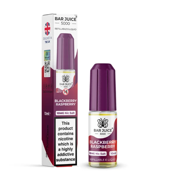 Blackberry Raspberry Nic Salt E-Liquid by Bar Juice 5000 10ml