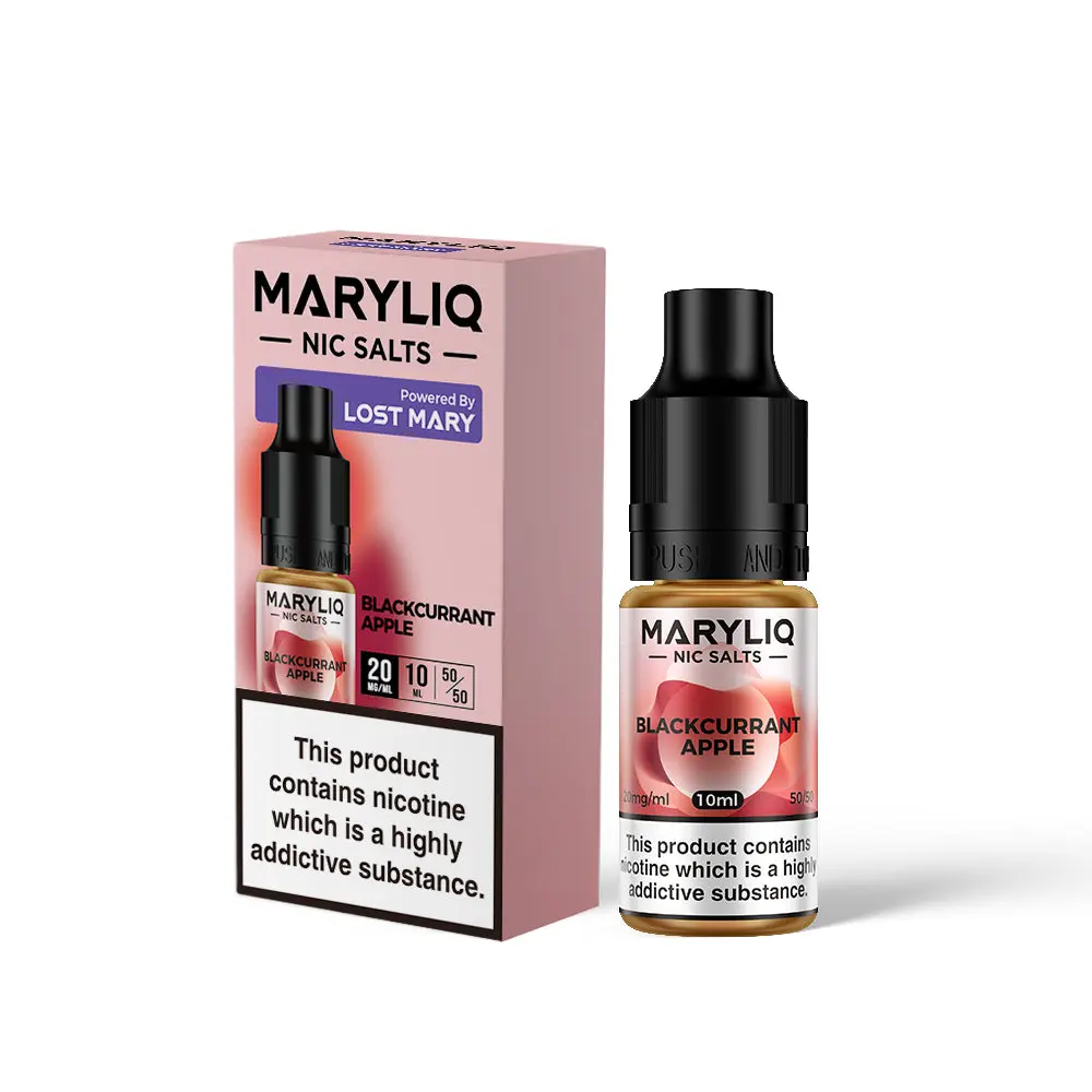 Blackcurrant Apple Maryliq Nic Salt E-Liquid by Lost Mary 10ml