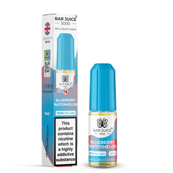 Blueberry Watermelon Nic Salt E-Liquid by Bar Juice 5000 10ml
