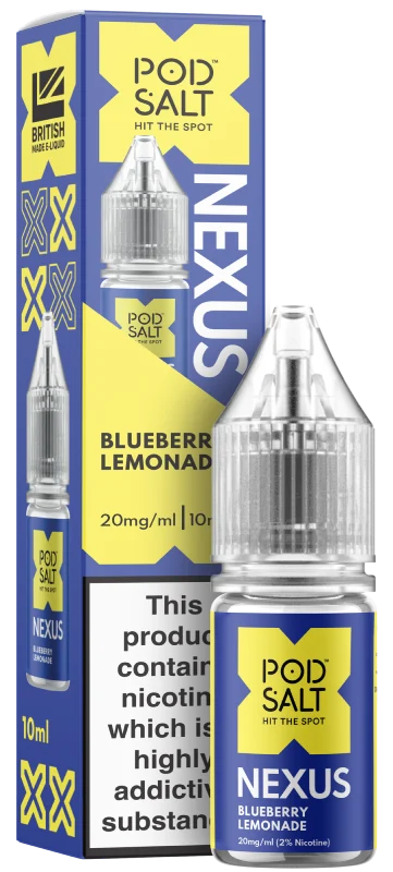 Blueberry Lemonade Nic Salt E-Liquid by Pod Salt Nexus 10ml