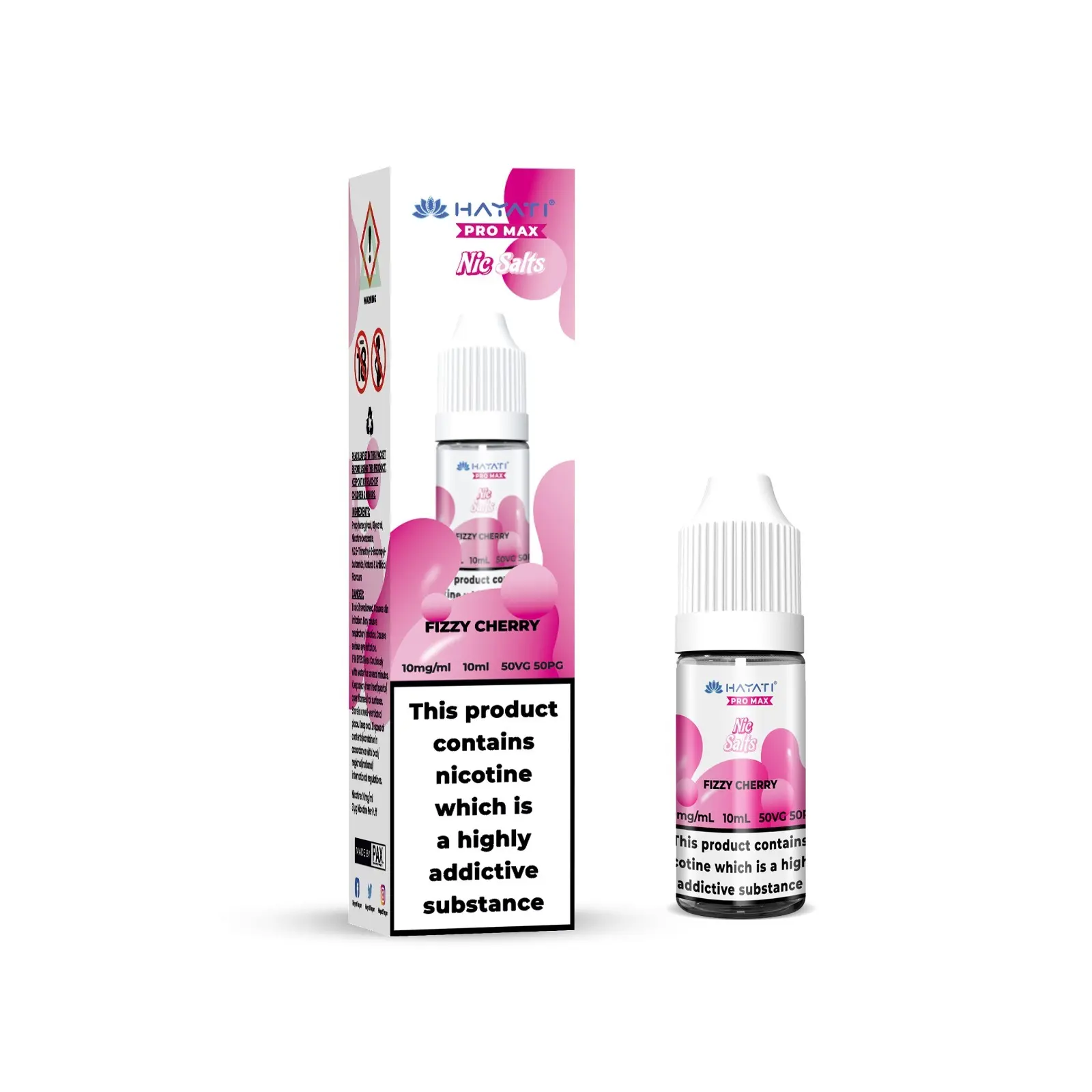 Fizzy Cherry Pro Max Nic Salt E-Liquid by Hayati 10ml
