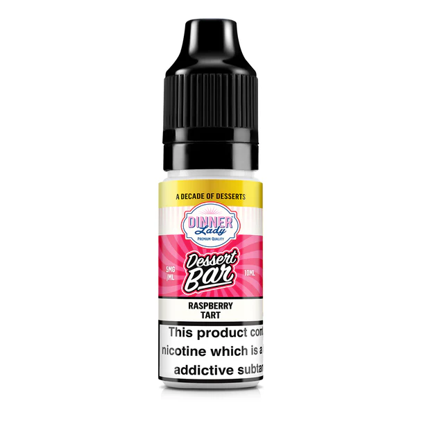 Raspberry Tart Nic Salt E-Liquid by Dinner Lady Dessert Bar 10ml