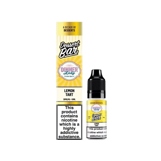 Lemon Tart Nic Salt E-Liquid by Dinner Lady Dessert Bar 10ml
