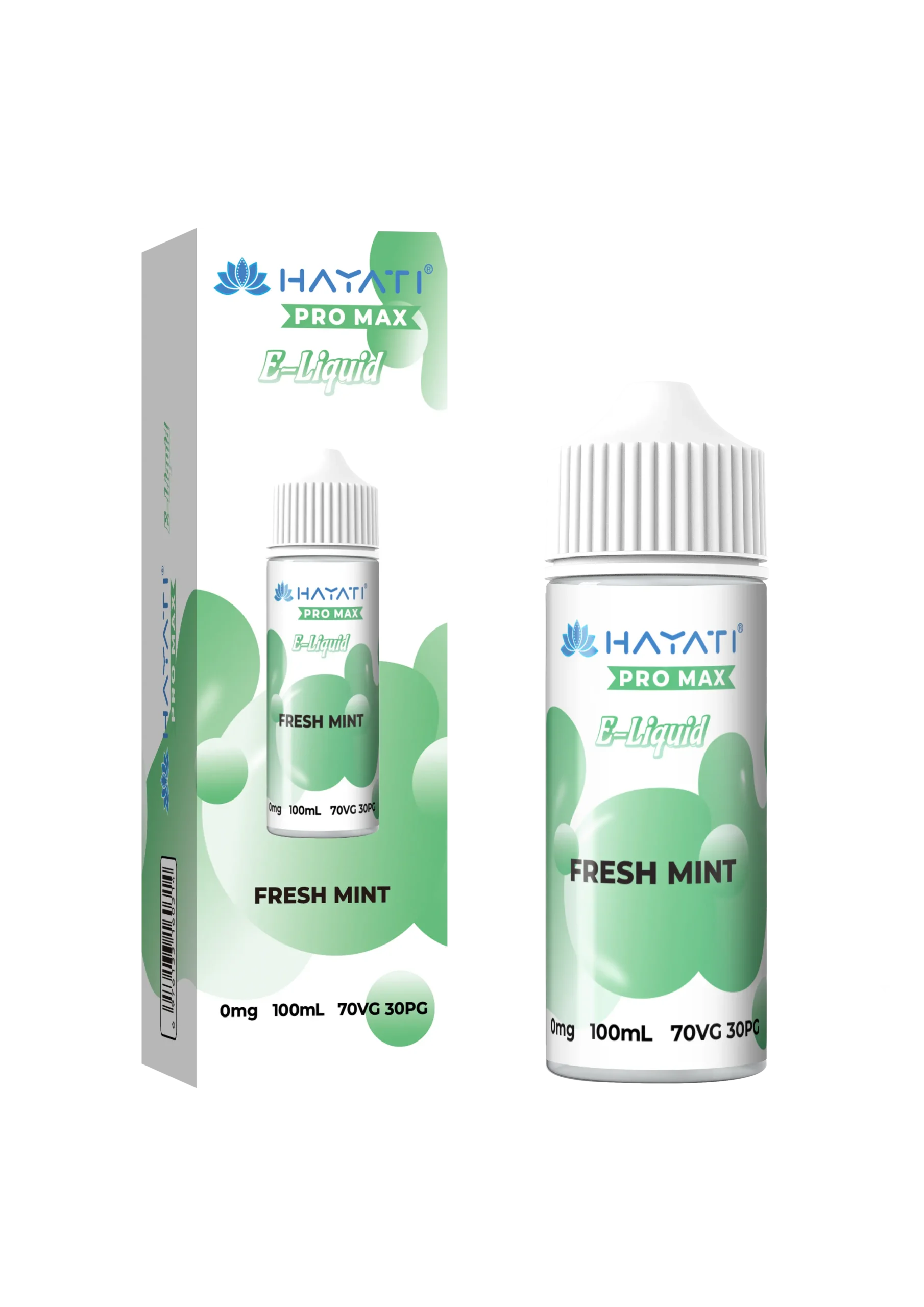 Fresh Mint 70/30 Shortfill E-Liquid by Hayati Pro Max 100ml