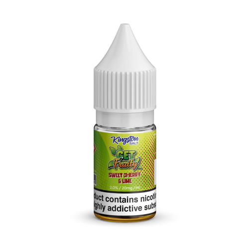 Sweet Cherry & Lime Nic Salt E-Liquid by Kingston Get Fruity Salt 10ml