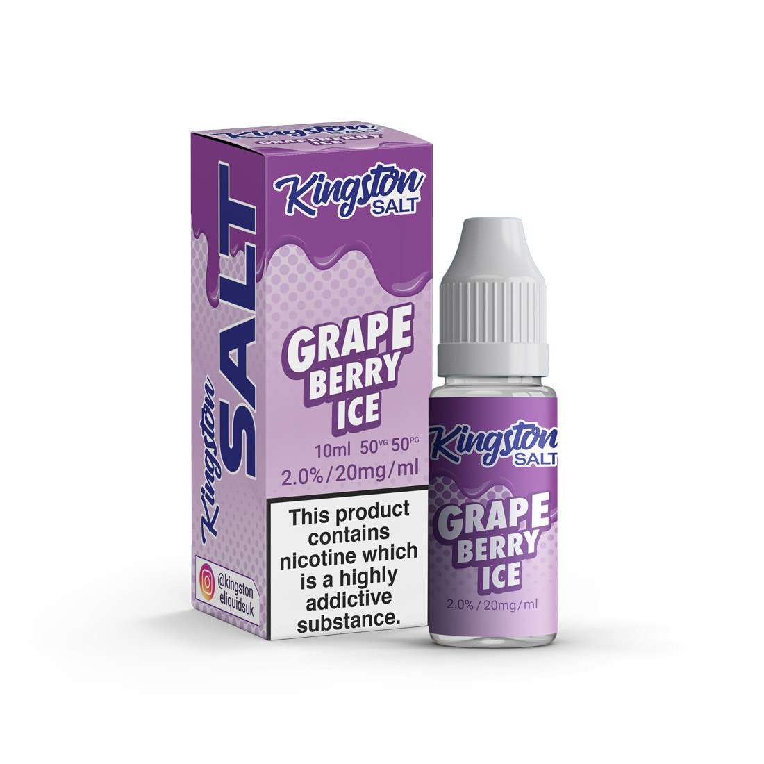 Grapeberry Ice Nic Salt E-Liquid by Kingston Salt 10ml