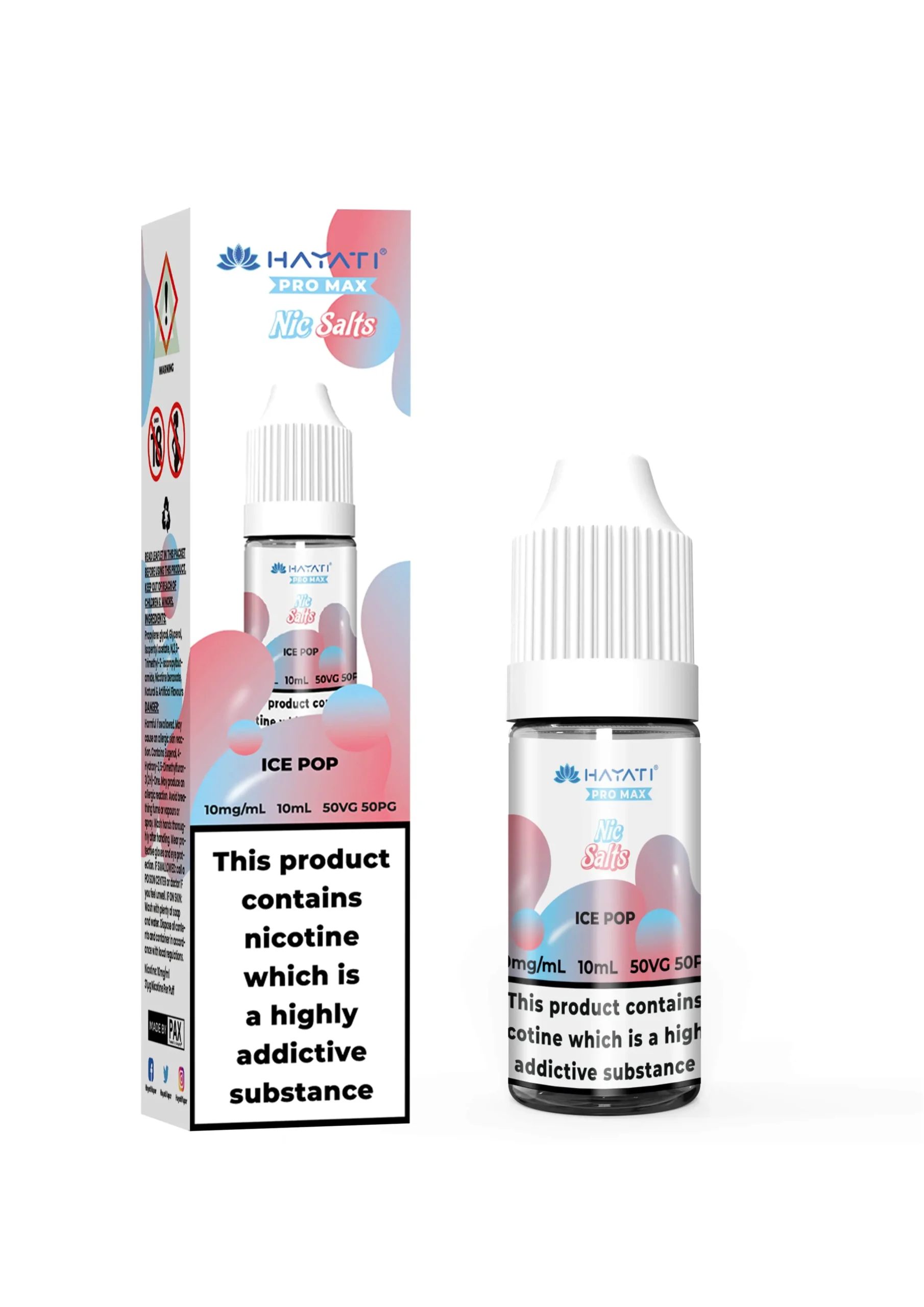 Ice Pop Pro Max Nic Salt E-Liquid by Hayati 10ml