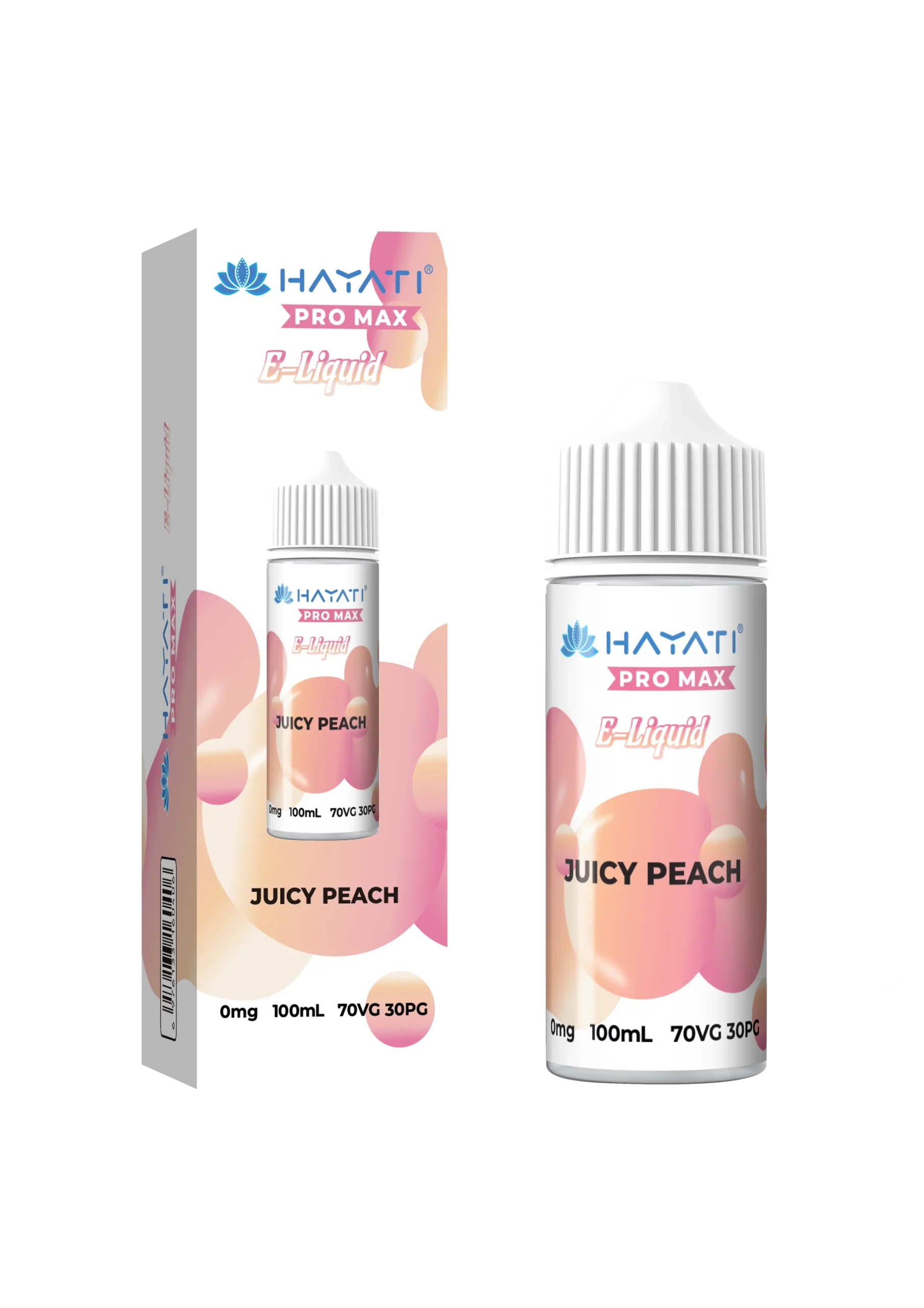 Juicy Peach 70/30 Shortfill E-Liquid by Hayati Pro Max 100ml