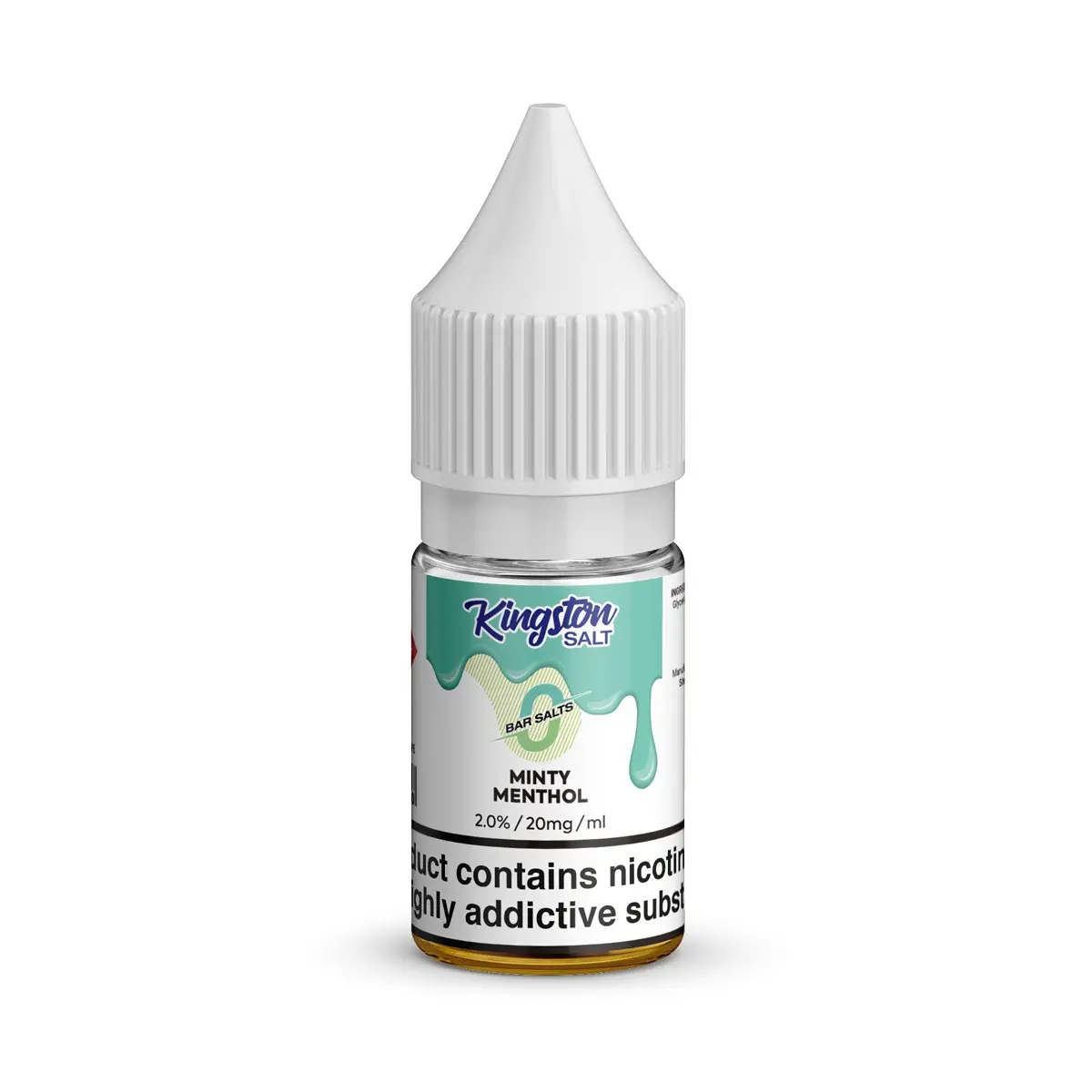 Minty Menthol Nic Salt E-Liquid by Kingston Bar Salts 10ml