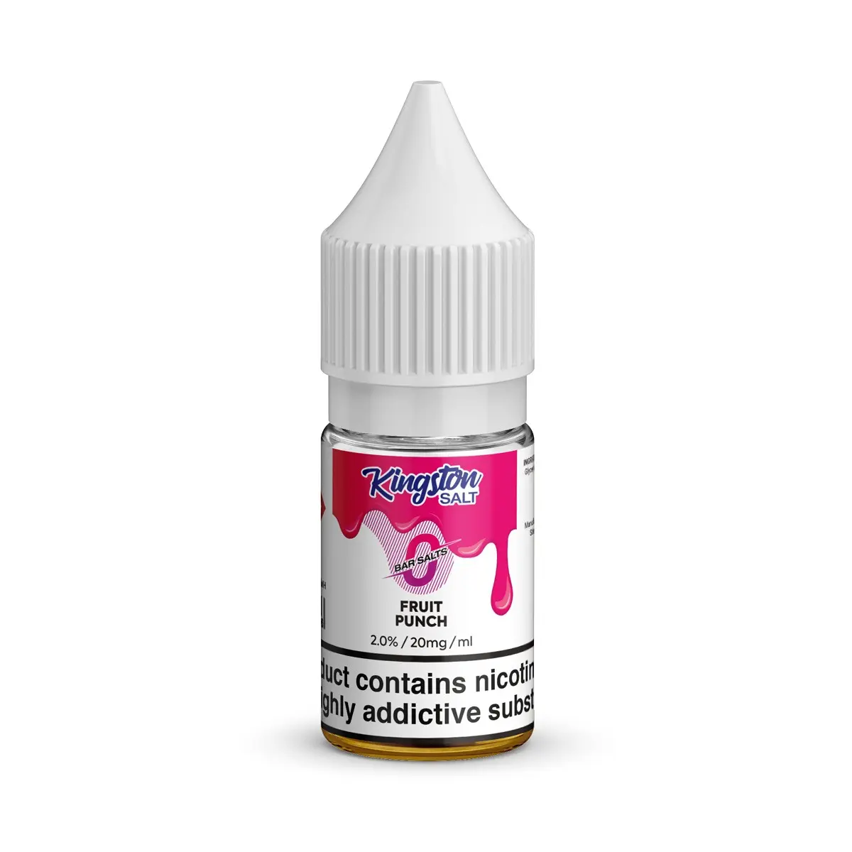 Fruit Punch Nic Salt E-Liquid by Kingston Bar Salts 10ml