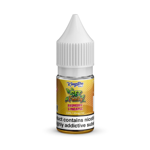 Raspberry and Pineapple Nic Salt E-Liquid by Kingston Get Fruity Salt 10ml