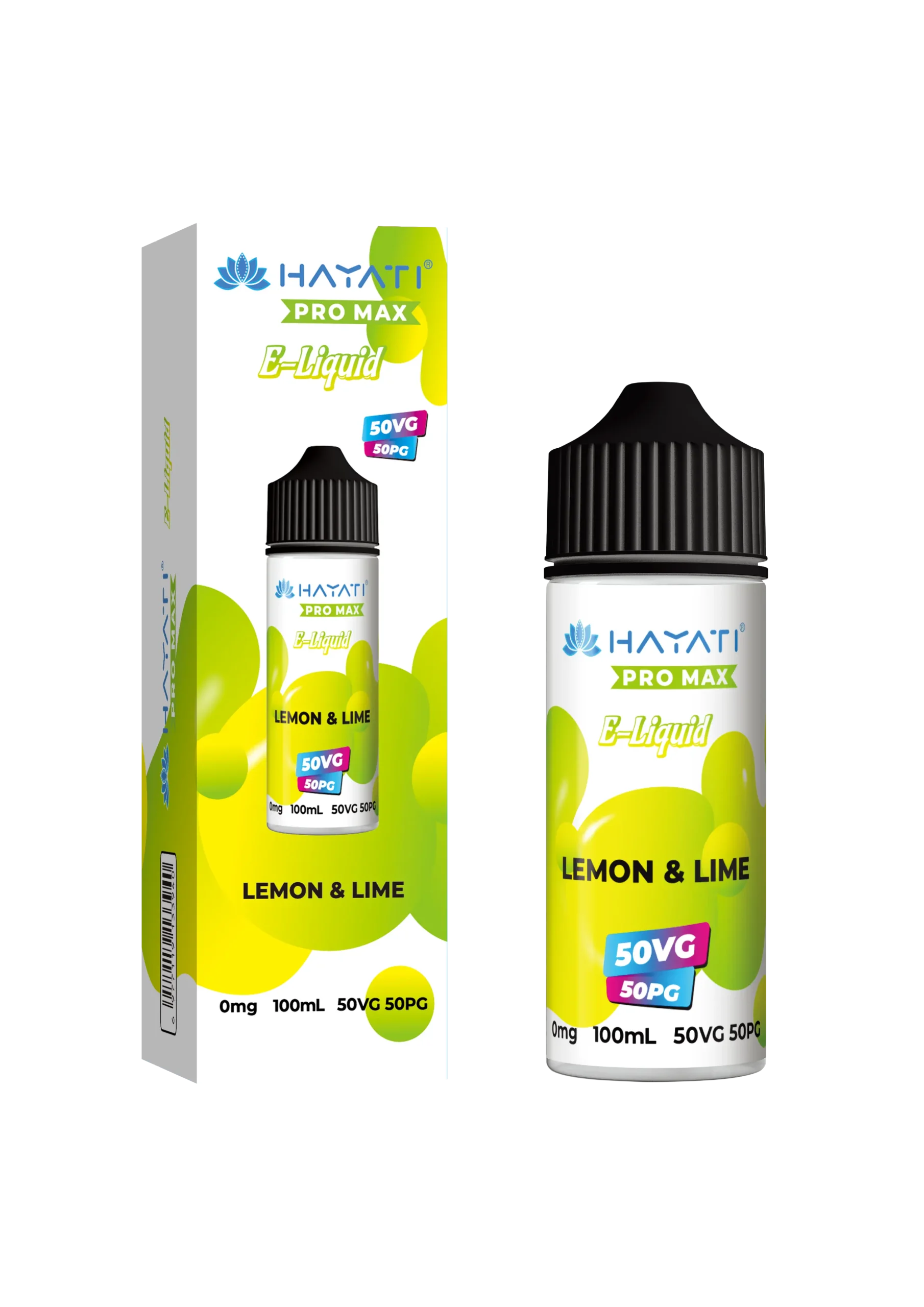 Lemon & Lime 50/50 Shortfill E-Liquid by Hayati Pro Max 100ml