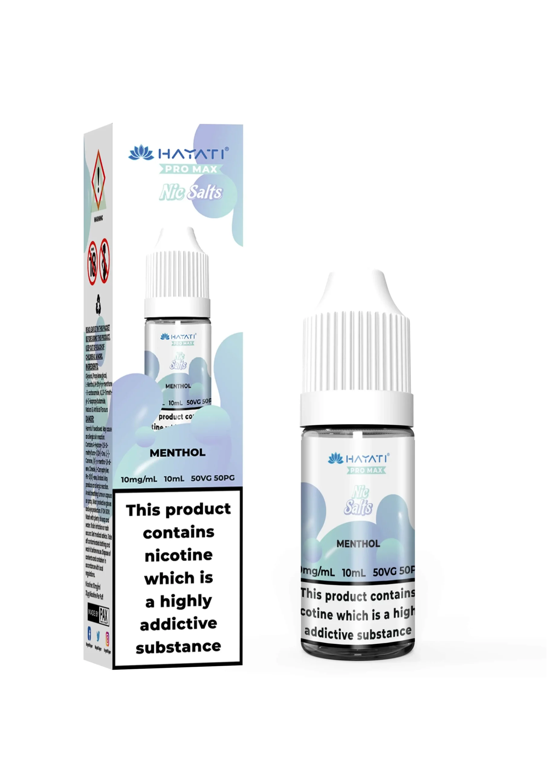 Menthol Pro Max Nic Salt E-Liquid by Hayati 10ml