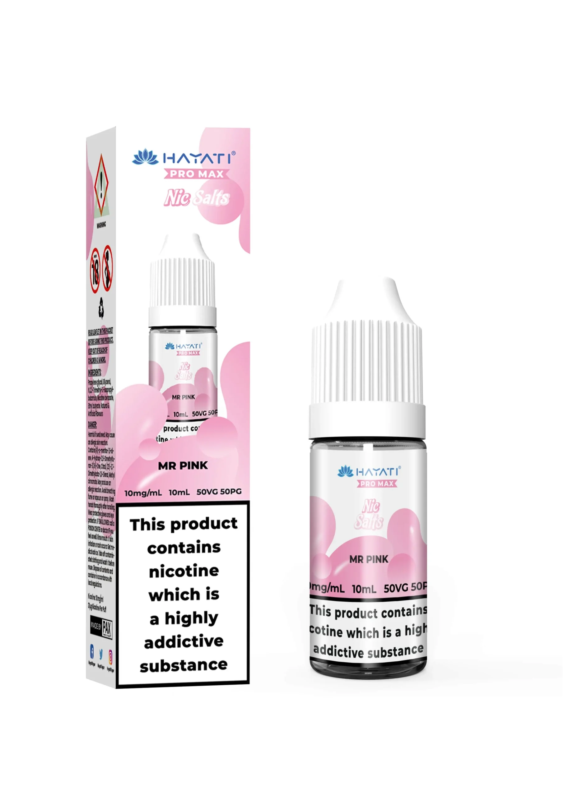 Mr Pink Pro Max Nic Salt E-Liquid by Hayati 10ml