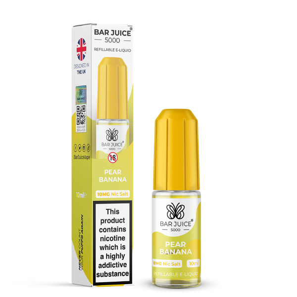 Pear Banana Nic Salt E-Liquid by Bar Juice 5000 10ml