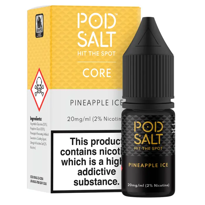 Pineapple Ice Nic Salt E-Liquid by Pod Salt 10ml