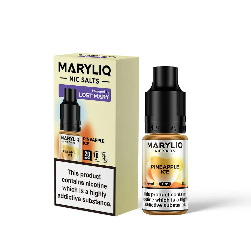 Pineapple Ice Maryliq Nic Salt E-Liquid by Lost Mary 10ml