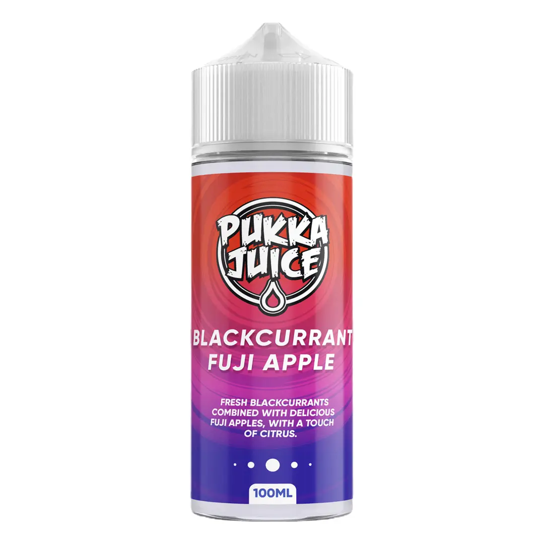 Blackcurrant Fuji Apple 100ml Shortfill E-Liquid by Pukka Juice