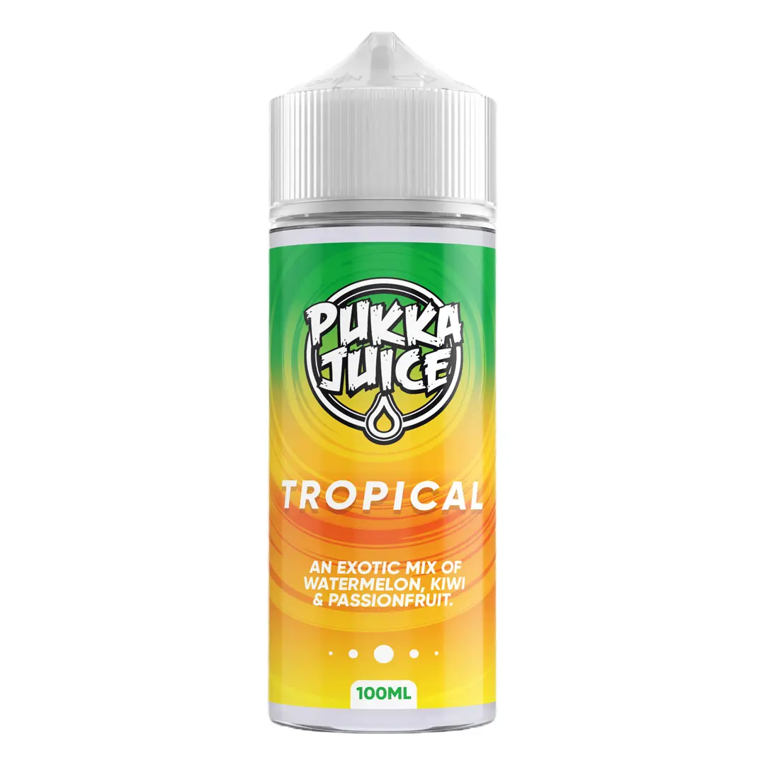 Tropical 100ml Shortfill E-Liquid by Pukka Juice