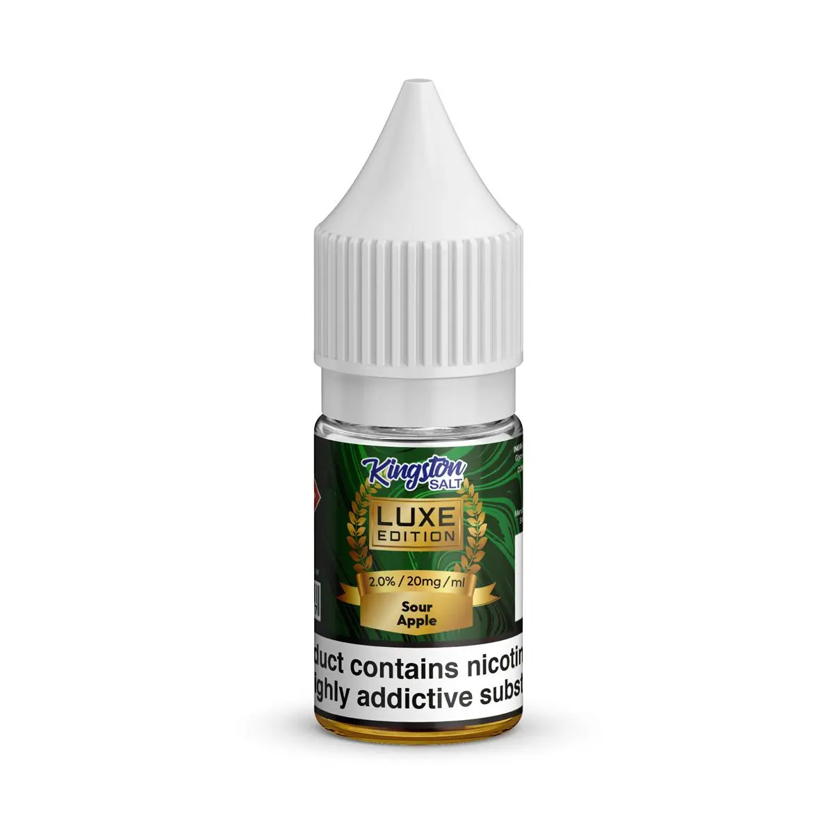 Sour Apple Nic Salt E-Liquid by Kingston Luxe Edition 10ml