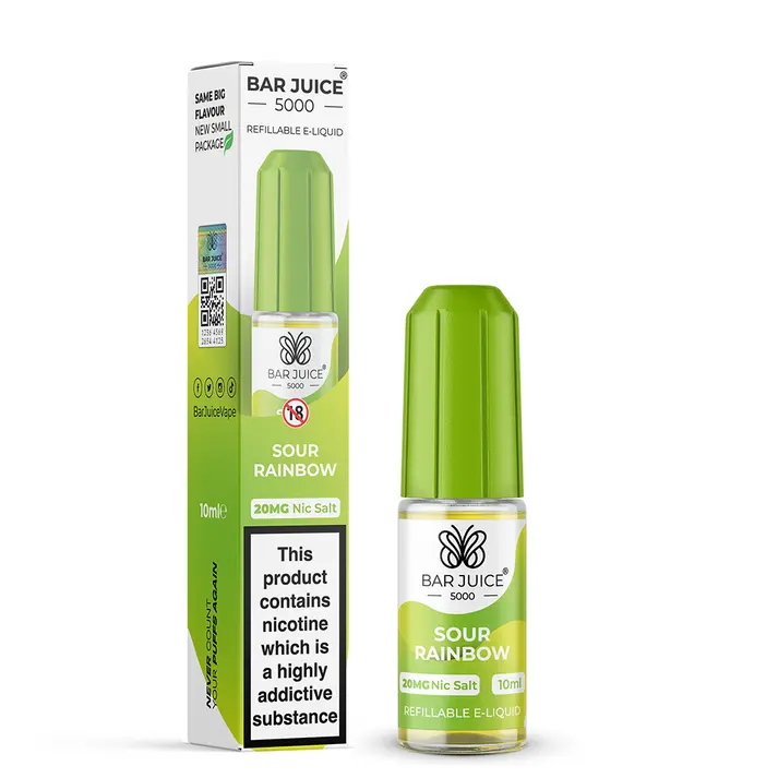 Sour Rainbow Nic Salt E-Liquid by Bar Juice 5000 10ml