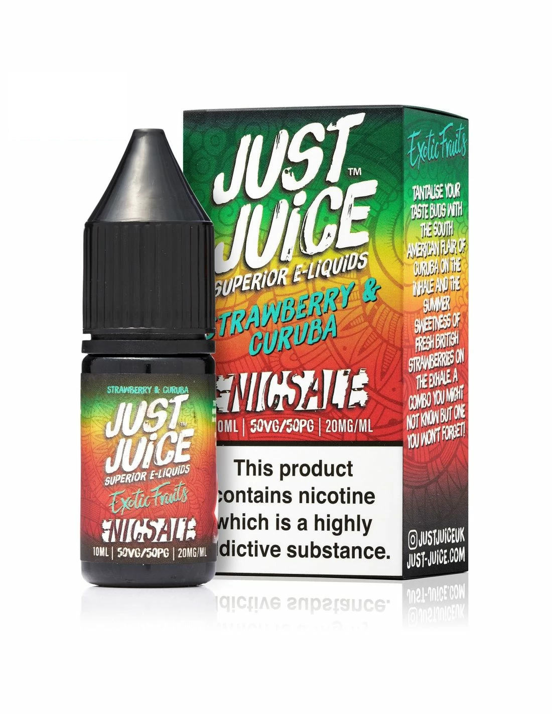 Strawberry & Curuba Nic Salt E-Liquid by Just Juice 10ml