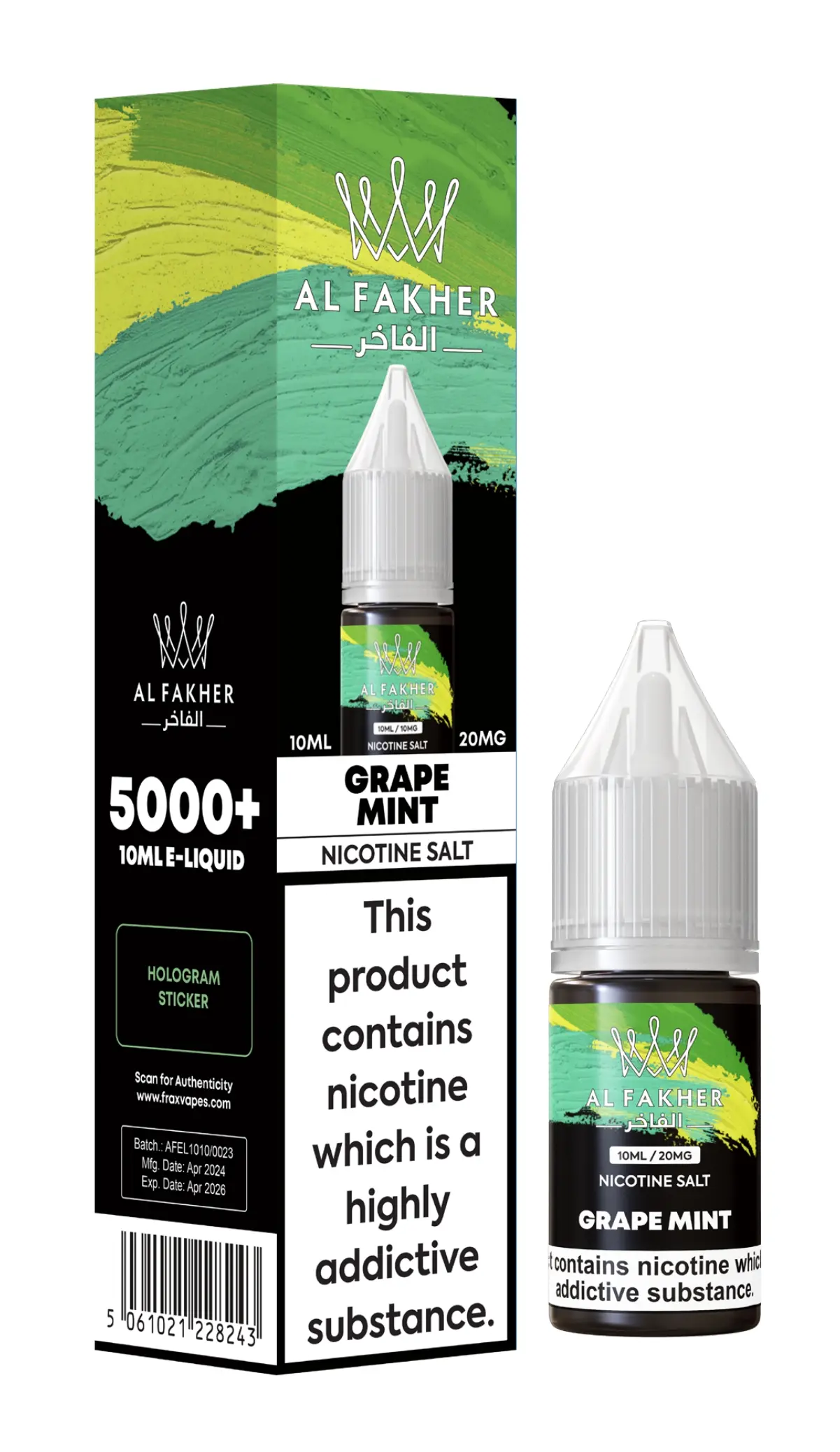 Grape Mint Nic Salt E-Liquid by Al Fakher 10ml