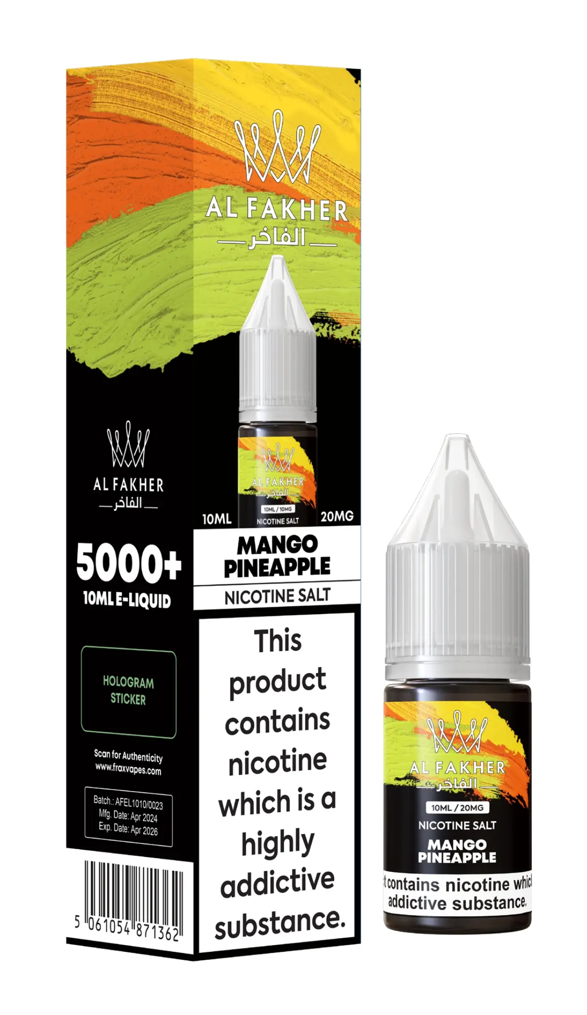 Mango Pineapple Nic Salt E-Liquid by Al Fakher 10ml