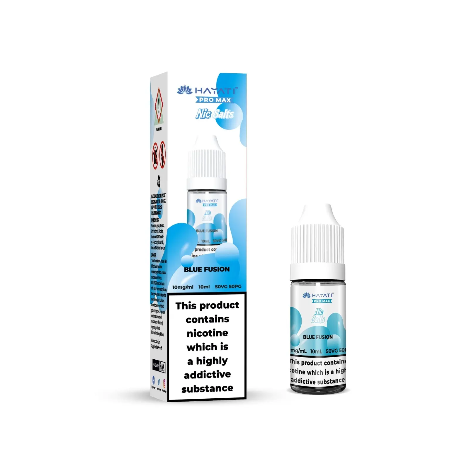 Blue Fusion Pro Max Nic Salt E-Liquid by Hayati 10ml