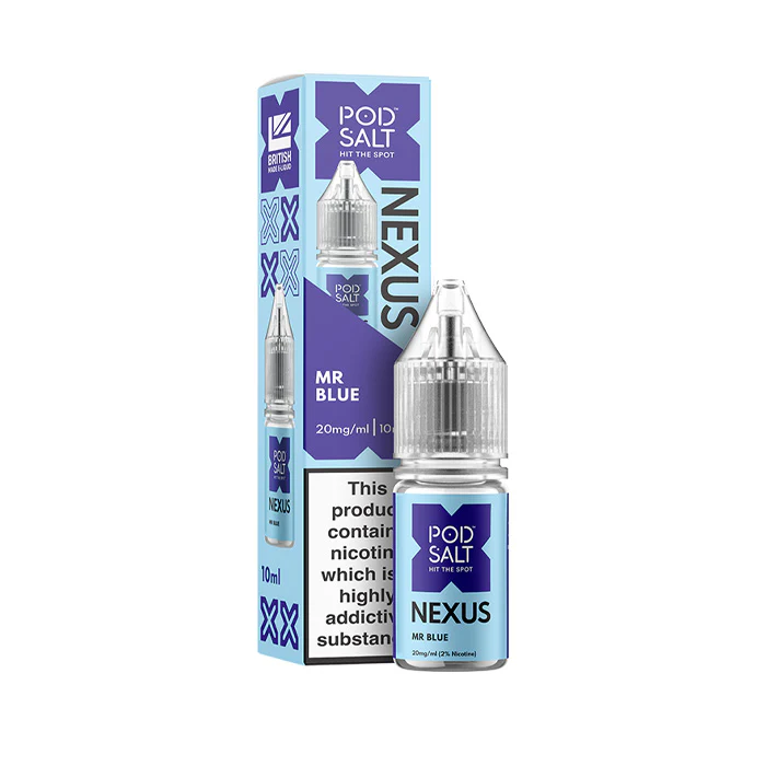 Mr Blue Nic Salt E-Liquid by Pod Salt Nexus 10ml