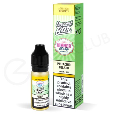 Pistachio Gelato Nic Salt E-Liquid by Dinner Lady Dessert Bar 10ml