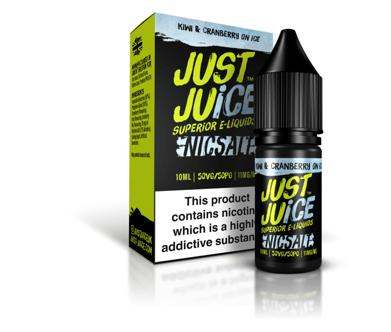 Kiwi & Cranberry on Ice Nic Salt E-Liquid by Just Juice 10ml