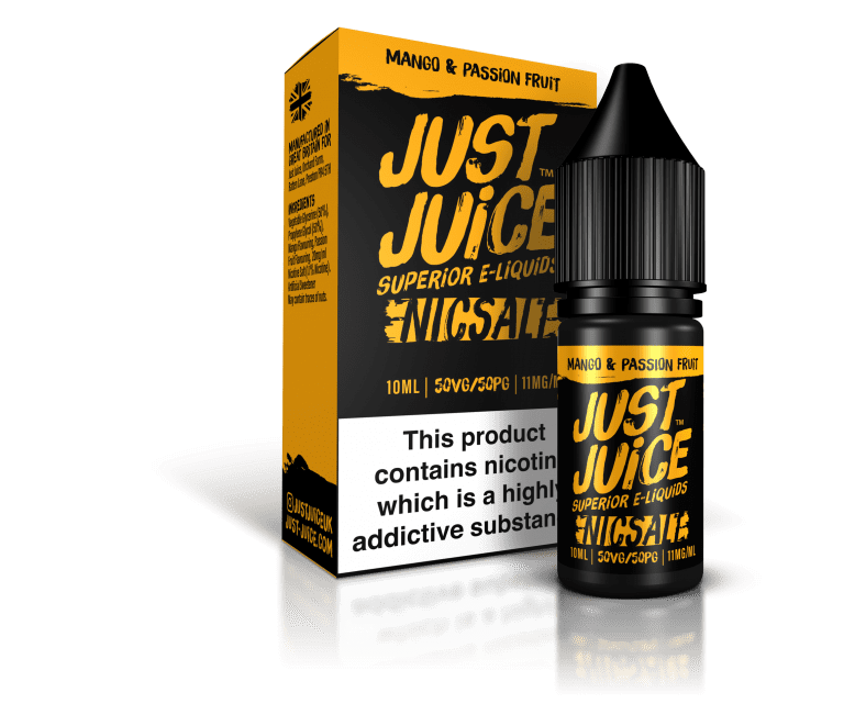 Mango & Passion Fruit Nic Salt E-Liquid by Just Juice 10ml