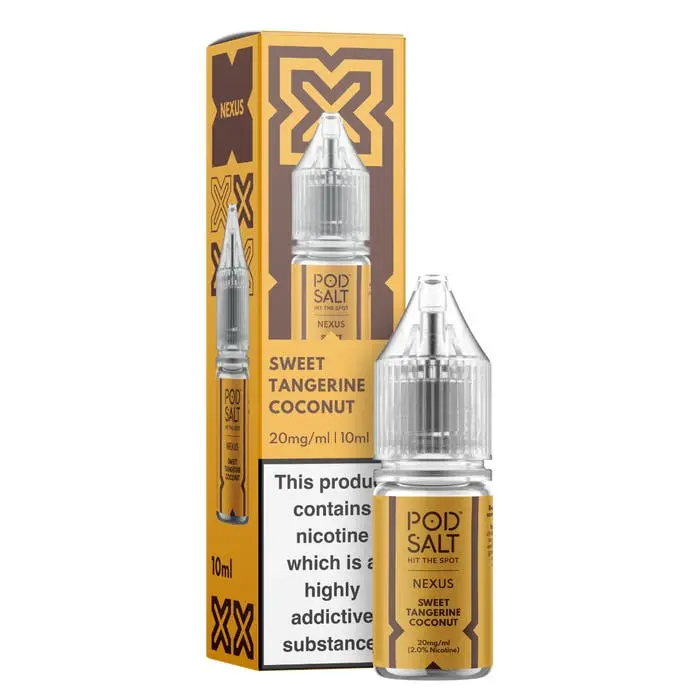 Sweet Tangerine Coconut Nic Salt E-Liquid by Pod Salt Nexus 10ml