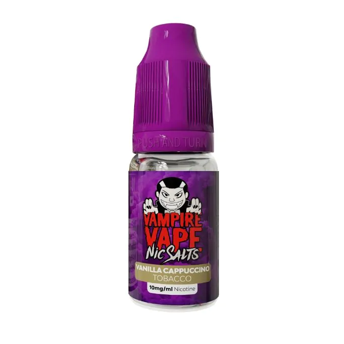 Vanilla Cappuccino Tobacco Nic Salt E-Liquid by Vampire Vape 10ml